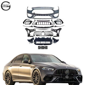 Pièces automobiles pour Mercedes Benz W206 <span class=keywords><strong>c</strong></span>-class facelift C63 <span class=keywords><strong>amg</strong></span> pare-chocs de voiture Grille de voiture C63s <span class=keywords><strong>AMG</strong></span> kits de carrosserie pare-chocs avant W206 - Product Image 1