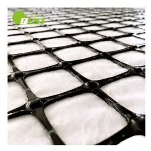 Resistencia a la tracción coeficiente 20 kN 30 kN 40 kN Nonwovengeotextile compuesto PP geomalla biaxial