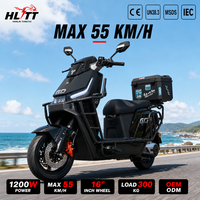 Electric Motorcycle 1200W 55km/h Food Delivery TCS Anti-Slip Control System Built-in High Speed