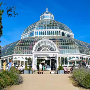 Pavillon de jardin en verre à dôme en fer forgé sculpté de style victorien, personnalisé, <span class=keywords><strong>pour</strong></span> projet de villa - Product Image 3