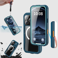 Étui étanche série Mars 2027 bleu lac pour iPhone 17 Pro 18 Pro Max Redpepper, protection contre les chutes étanches à 2 mètres, 1,5M