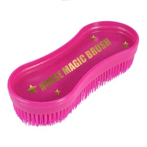 Brosse à chevaux Intrepid Magic Horse pour le toilettage des chevaux, poils en plastique miracle, brosse démêlante Horse Genie - Product Image 3