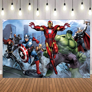 <span class=keywords><strong>D</strong></span>écorations de fête fournitures <span class=keywords><strong>Avengers</strong></span> super-héros Spiderman toile de fond bannière pour garçons enfants joyeux <span class=keywords><strong>anniversaire</strong></span> <span class=keywords><strong>d</strong></span>écorations toile de fond - Product Image 5