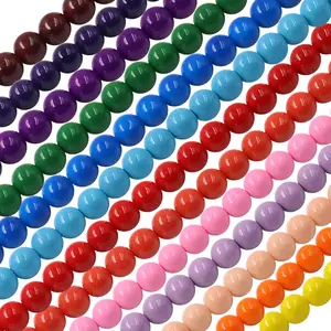 Wholesale 3mm 4mm 6mm 8mm 10mm 12mm 14mm 16mm 18mm Glass Unique Board Beads For Jewelry Making