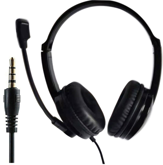 Cheap 3.5mm Usb Type c Call Center Office Headset Headphone With Microphone Noise Cancelling