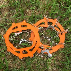 8 Ijsschoenplaten <span class=keywords><strong>M</strong></span> L Maat Sneeuwgrepen Voor Laarzen Schoenen Anti Slip 8 Roestvrijstalen Spikes Veilig Beschermen Voor Wandelen Bergbeklimmen - Product Image 1