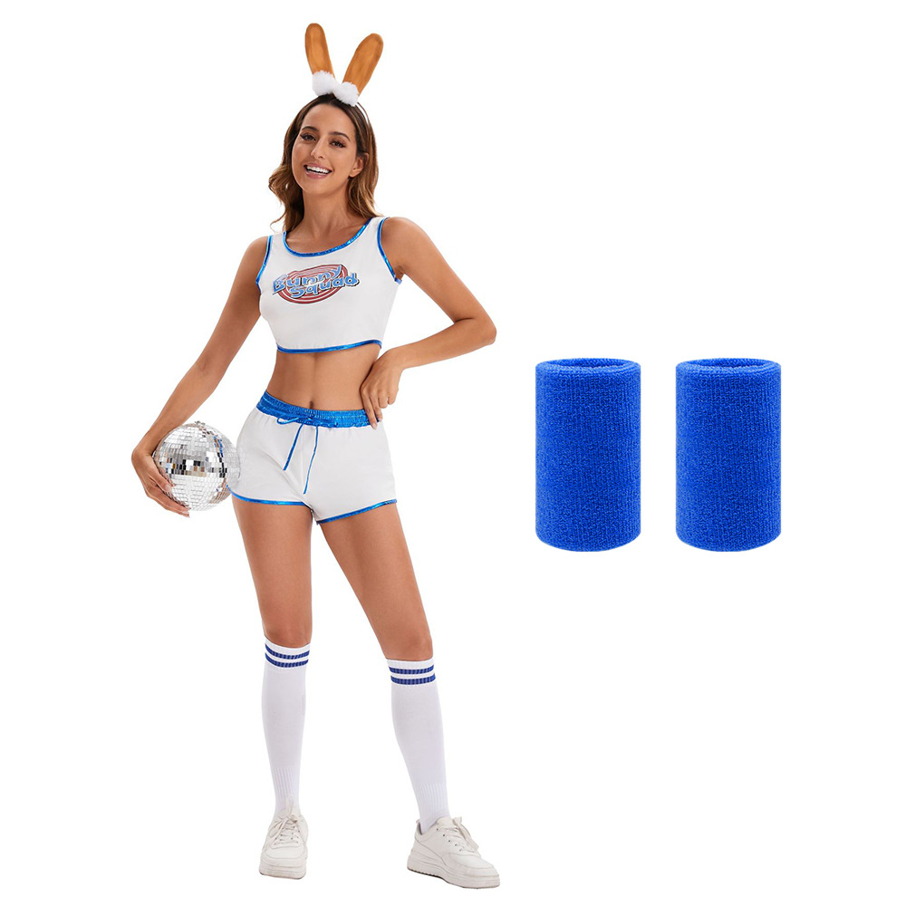 White [Shorts + Top + Ears + Wristbands]