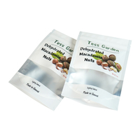 Sacs en plastique refermables personnalisés en gros d'usine emballage de noix alimentaire pochette debout sac à fermeture éclair avec logo