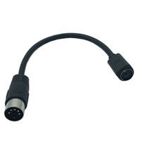 5-poliger DIN-Stecker Mini DIN 6-poliger Adapter kabel 0,15 m PS2-Tastaturmaus für Retro-Konsole 4K-PVC für Monitor computer
