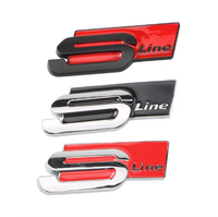 Fournisseur OEM Emblème de Voiture Logo de Marque Métallique Personnalisé Faible MOQ pour Badge Autocollant de Voiture S-Line Accessoires Auto en Gros