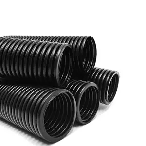 New Raw Material PP UV Resistant Plastic Corrugated Pipe AD34.5 Soft And Thickened Pipe Conduit Electric For Solar Cables