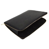 Étui pour ordinateur portable en cuir vegan Saffiano 15 pouces, sac pour ordinateur portable de luxe avec logo personnalisé, étui pour ordinateur portable personnalisé avec logo