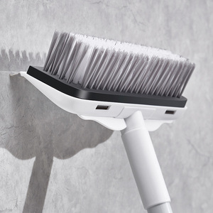 Plastic Bathroom <b>Floor</b> <b>Brush</b> Hard Bristles Scraping Two-in-One Tile Cleaning <b>Brush</b> - Product Image 3