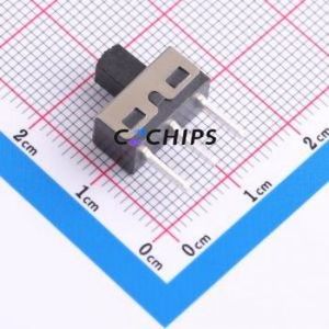 HX SS-12D10L5 Slide Switch SIP-3P,12.7x6.7mm Switch Single Pole Double Throw Rectangle Pin Header PC Pin 12.7mm - Product Image 1