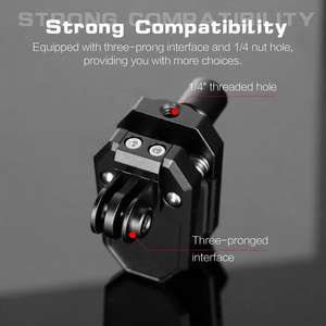 Support de fixation en alliage d'aluminium pour pare-brise de moto, sans casque, pour caméras d'<span class=keywords><strong>action</strong></span> DJI – Accessoires de photographie - Product Image 2