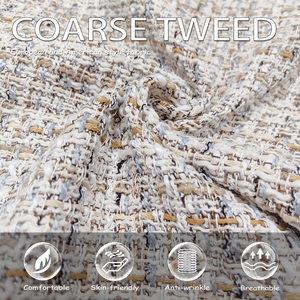 Tessuto a quadri in Tweed 100% in poliestere adatto per realizzare scarpe e articoli in maglia da ragazza - Product Image 2