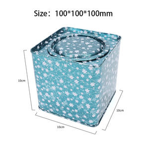 Boîte cadeau carrée en fer blanc Stockage hermétique pour bonbons biscuits Snacks Rouleaux d'oeufs Graines de melon Noix Fruits secs dans des boîtes métalliques - Product Image 5