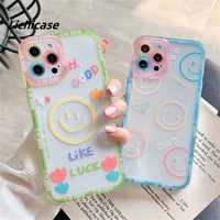 Coque de téléphone en cristal clair pour Iphone 15 Pro Max 14 13 12 11 Couverture arrière flexible avec impression personnalisée créative en 3D