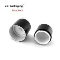 Pot de crème solaire 15g/30g/50g à ouverture par torsion et pression, flacon avec bouchon en plastique à fermeture sous vide, finition givrée, tête de pompe à piston pour cosmétiques