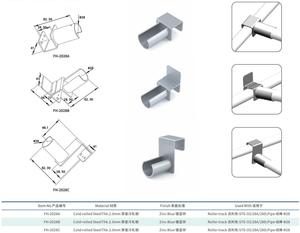 Nhà sản xuất hỗ trợ kim loại Doanh <span class=keywords><strong>Bracket</strong></span> Con lăn bài hát cho 28 Mét Đường kính ống - Product Image 2