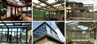 Fenêtre en bois et aluminium standard pour maison passive, fenêtre en bois recouvert d'aluminium à isolation thermique pour résidence en climat froid