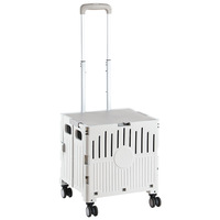 Carrito Plegable y Ligero para Mascotas, Perros Pequeños/Medianos y Gatos, con 4 Ruedas, para Paseos y Viajes al Aire Libre