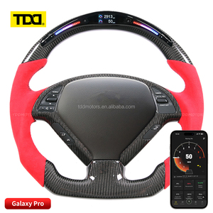 พวงมาลัยคาร์บอนไฟ LED TDD สำหรับ G37 พวงมาลัยสำหรับ Infiniti G37 Coupe Sedan ปี 2004 2005 2006 2007 - Product Image 2