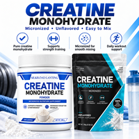 Poudre de Créatine Monohydrate de Haute Qualité en Gros pour Prise de Masse Musculaire Rapide, Fitness et Sports, Haute Pureté