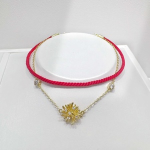 wholesale plata 925 sterling silver handmade red string <b>bracelet</b> fashion everyday unisex lucky gold plated charm <b>rope</b> <b>bracelets</b> - Product Image 4