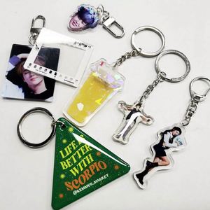 Wholesale Freely Make Your Own Custom LOGO Printed Acrylic <b>Keychain</b> Charms - Product Image 2