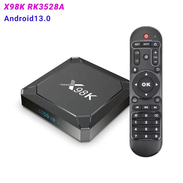 New X98K RK3528A Android 13.0 Media Player Support 2.4GHz/5GHz WiFi 6 1000M Ethernet BT5.X 8K UHD Output H.265 HEVC