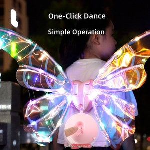 Accessorio per Bambini: Ali di Angelo con Movimento e Luci Elettriche, Ali di Fata Luminose - Product Image 4