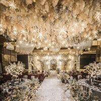 Lustres en acrylique transparent à 10 têtes LED en forme d'ormeaux, ornements suspendus, luminaires romantiques et magnifiques pour décorations de mariage