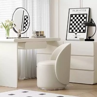 Tabouret de dressing moderne de luxe chaise en tissu à une place rotative minimaliste pour bureau à domicile chambre vanité canapé sectionnel Durable