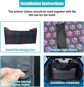 Organizador de Maletero de Coche Premium con Divisores y Compartimentos Ajustables, Organizador de Maletero Flexible para Almacenamiento Personalizado - Product Image 4