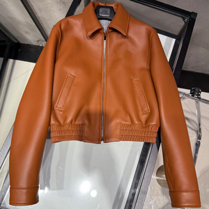 Giacca in vera <span class=keywords><strong>pelle</strong></span> elastica in vita e minigonna in vera <span class=keywords><strong>pelle</strong></span> di montone Bomber in <span class=keywords><strong>pelle</strong></span> - Product Image 3