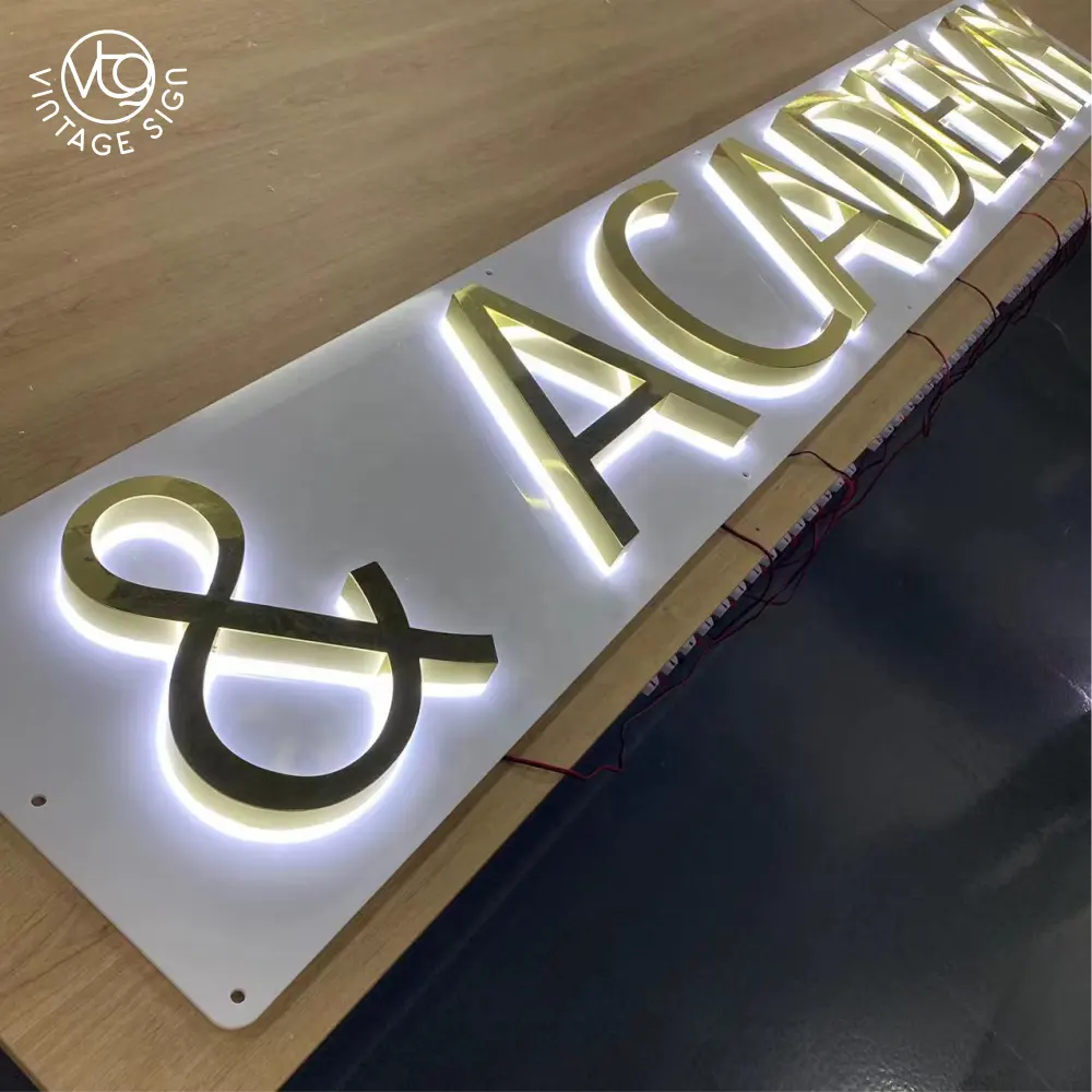 Outdoor Storefront Backlit Signage Electronic Signs Led Alphabet Letters Lighted Sign