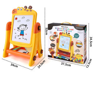 BGL 2-in-1 lukisan anak-anak papan Puzzle permainan meja berdiri dengan mainan gambar plastik - Product Image 6