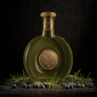 Bouteille en verre de luxe 700 ml en verre super flint vide pour brandy, whisky, spiritueux, liqueur, emballage personnalisé, vente en gros, OEM