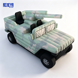 Réplique de véhicule tout-terrain gonflable robuste REMEYA avec résistance à la déchirure et motif camouflage pour sites d'exposition - Product Image 5