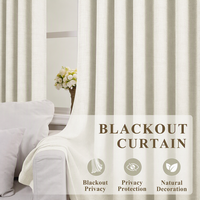 Rideaux occultants 100% à plis froncés de 102 pouces de long, style bohème, avec languettes arrière, forme mémorisée, pour chambre, salon, salle à manger