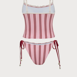 Nouveau design, fabricant, personnalisé, durable, sexy, tankini à rayures florales extensibles, magnifique <span class=keywords><strong>maillot</strong></span> <span class=keywords><strong>de</strong></span> <span class=keywords><strong>bain</strong></span> pour femmes - Product Image 6