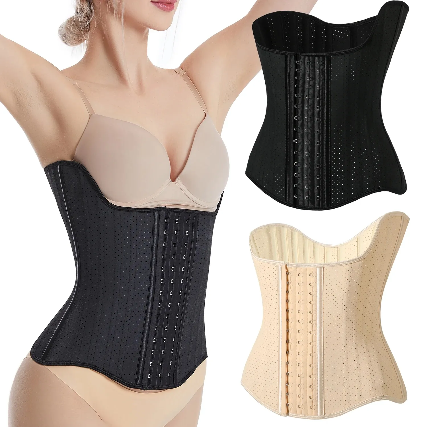 3077 Fajas Colombians Latex Waist Trainer corsetto per le donne Fitness riduzione cinture controllo solido pancia piatta dimagrante