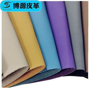 Material de Cuero Sintético de Microfibra de Primera Calidad, Resistente a la Abrasión, en Colores Sólidos, para Calzado - Product Image 1
