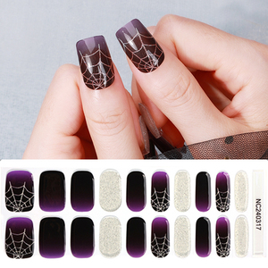 Envolturas semicuradas Pegatinas de uñas de gel de larga duración Diseño de uñas pastel 100% Pegatinas de uñas Pegatinas de esmalte de uñas de endurecimiento Uv - Product Image 3