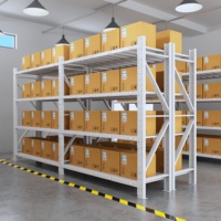 Capacité de charge concurrentielle d'étagère de support d'entrepôt d'étagère de support de stockage de 300kg-500kg par étagère de support en métal de niveau
