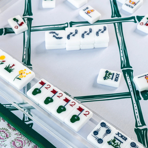 Premium Acrylic <b>MAHJONG</b> TILES WINNING WHITE THE COUNTRY CLUB <b>SET</b> - Product Image 3