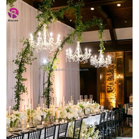 Support de lustre noir de 3 mètres de haut avec crochet, support de lustre doré pour décoration de scène et de fond de lieu de mariage
