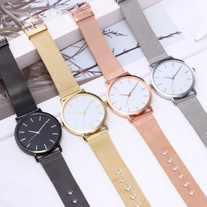 Rosa Oro <span class=keywords><strong>Argento</strong></span> Orologi di Lusso Delle Donne Della Vigilanza Del Quarzo In Acciaio Inox di Maglia Delle Signore Orologi - Product Image 6