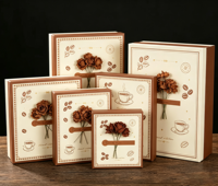Boîtes rigides d'emballage cadeau en carton ondulé biodégradable de luxe personnalisées avec fermeture magnétique et logo imprimé en quadrichromie
